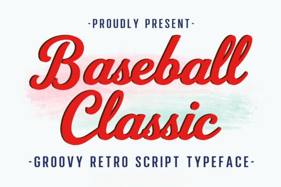 Baseball Classic: A Retro Script Font with Timeless Appeal