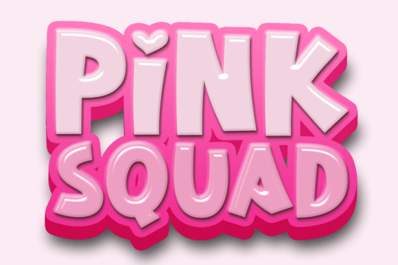 Bring Playful Charm to Your Designs with the Pink Squad Font