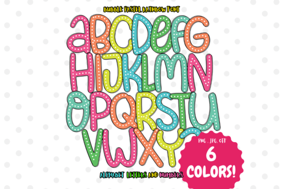 Bubble Pastel Rainbow: A Font That Feels Like Joy