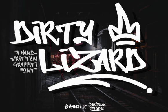 Dirty Lizard Graffiti: A Bold Typeface for Unforgettable Projects