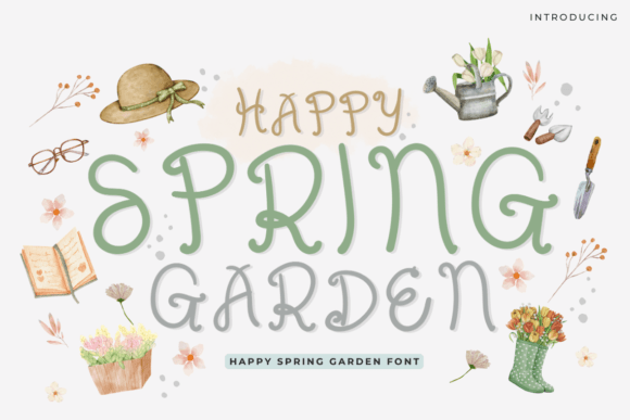 Happy Spring Garden: A Font That Captures Seasonal Joy
