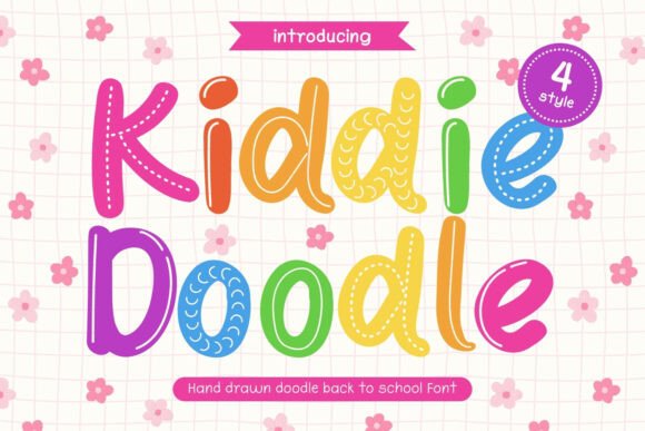 Kiddie Doodle: A Playful Font for School-Themed Creativity