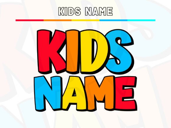 Make Names Pop with the Kids Name Display Font