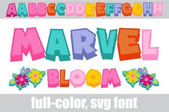 Marvel Bloom: A Colorful Spring Font for Vibrant Projects