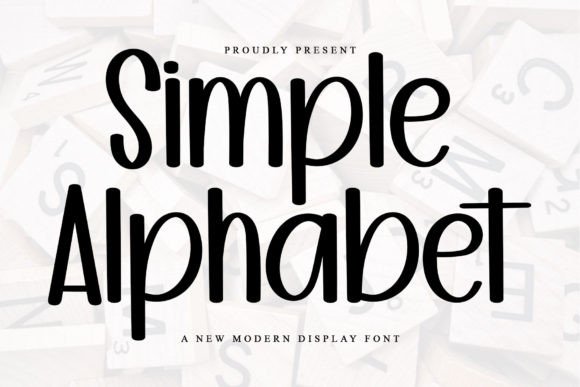 Simple Alphabet: A Festive Font for Holiday Designs
