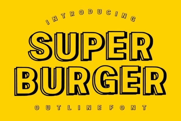 Super Burger: The Bold Display Font with a Punch