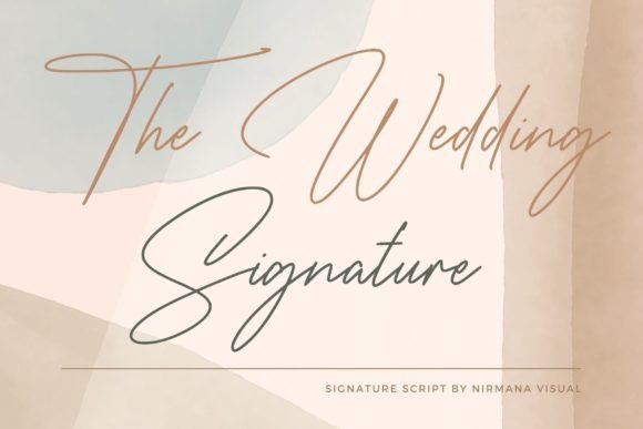 The Wedding Signature: A Font for Timeless Elegance